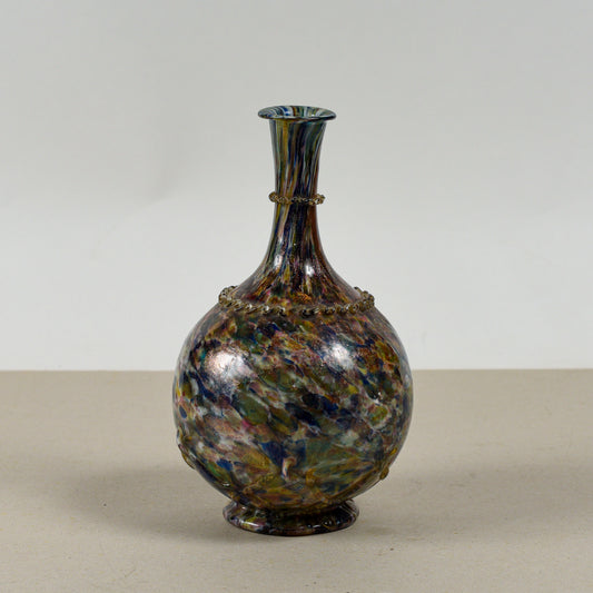 Bottiglia vaso anfora vetro opalescente Murano XX secolo