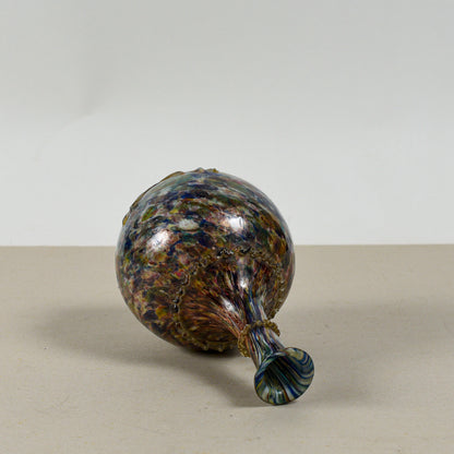 Bottiglia vaso anfora vetro opalescente Murano XX secolo