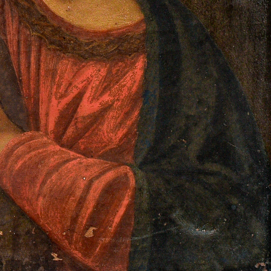 Dipinto Quadro Madonna Con Bambino Epoca 800