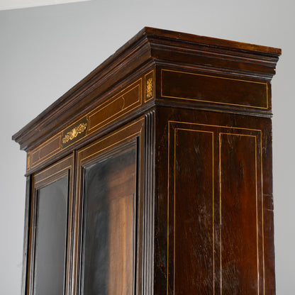 Credenza Vetrina Libreria Intarsiata