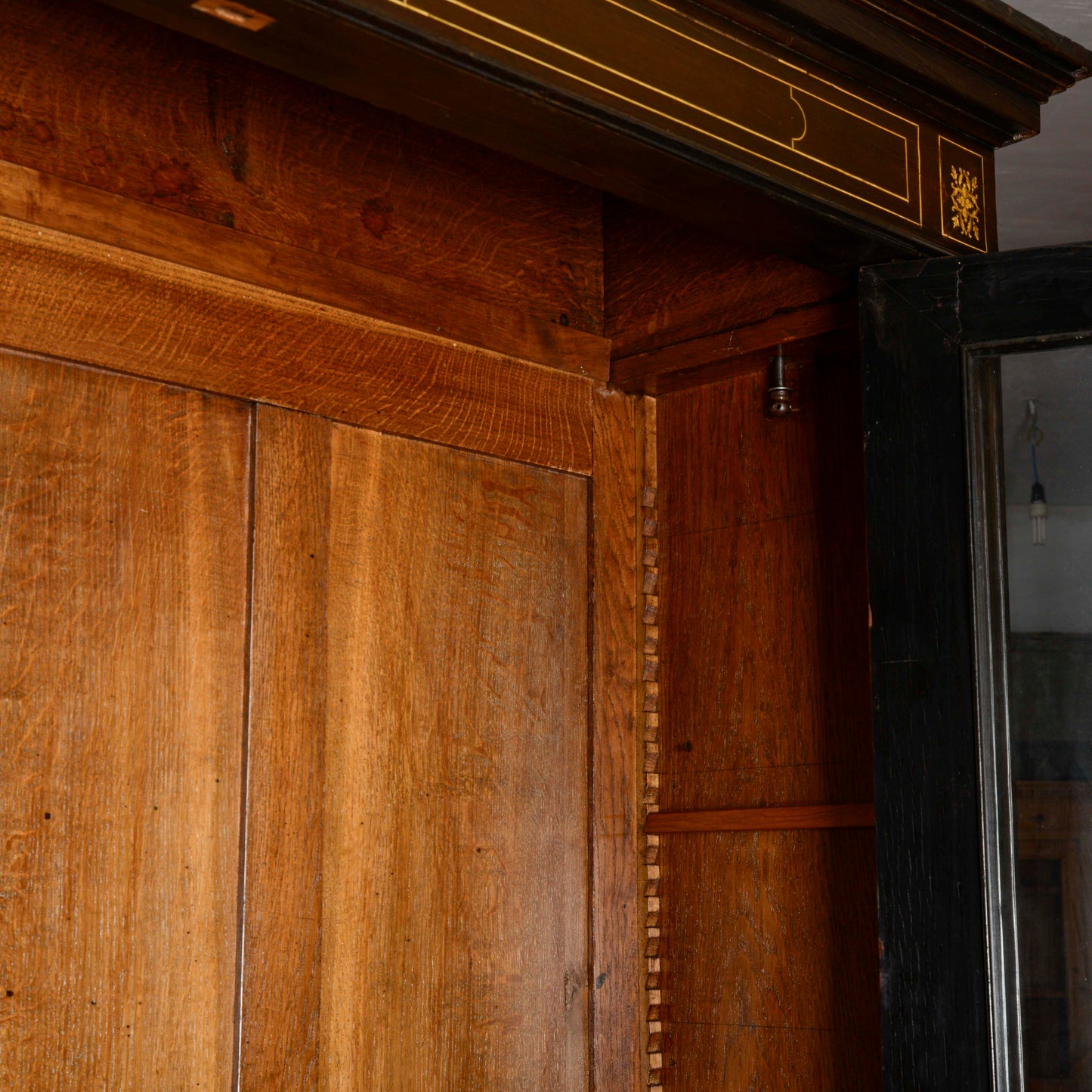 Credenza Vetrina Libreria Intarsiata