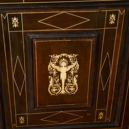 Credenza Vetrina Libreria Intarsiata