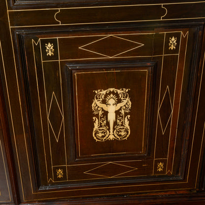 Credenza Vetrina Libreria Intarsiata