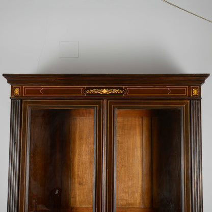 Credenza Vetrina Libreria Intarsiata