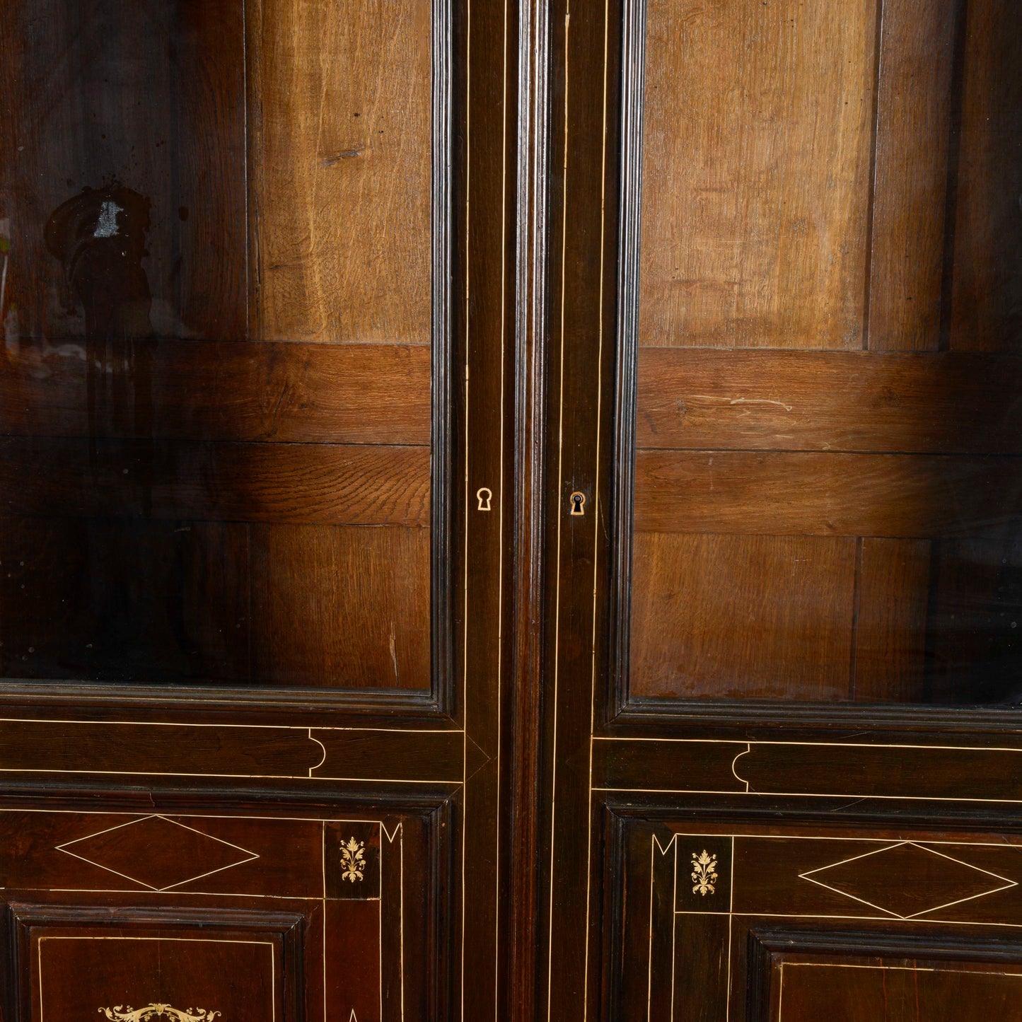 Credenza Vetrina Libreria Intarsiata