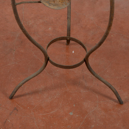 trespolo lavabo in ferro battuto fine XIX secolo
