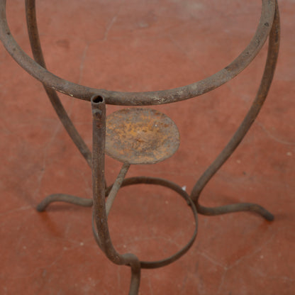 trespolo lavabo in ferro battuto fine XIX secolo