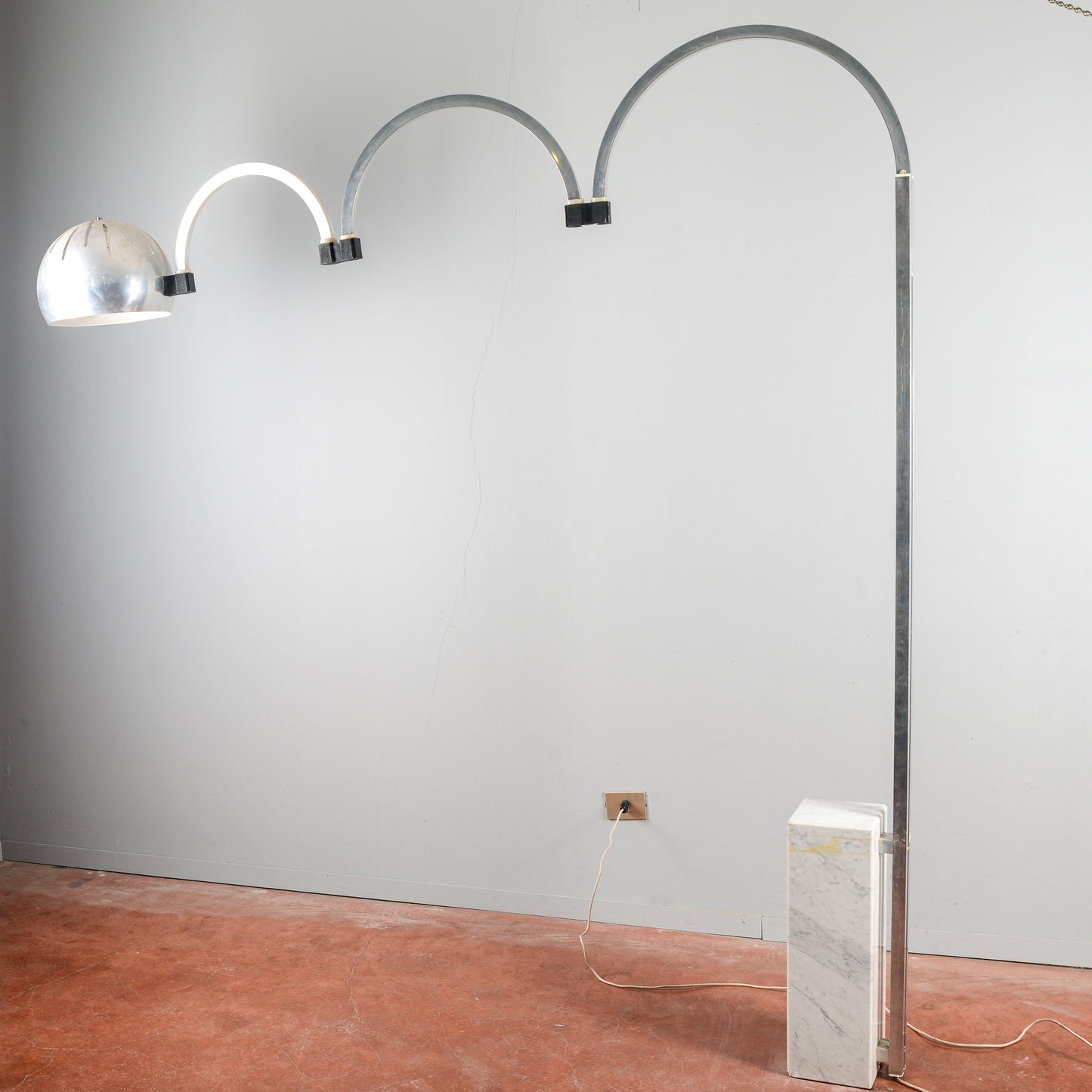 Lampada Ad Arco Stile Reggiani Space Age