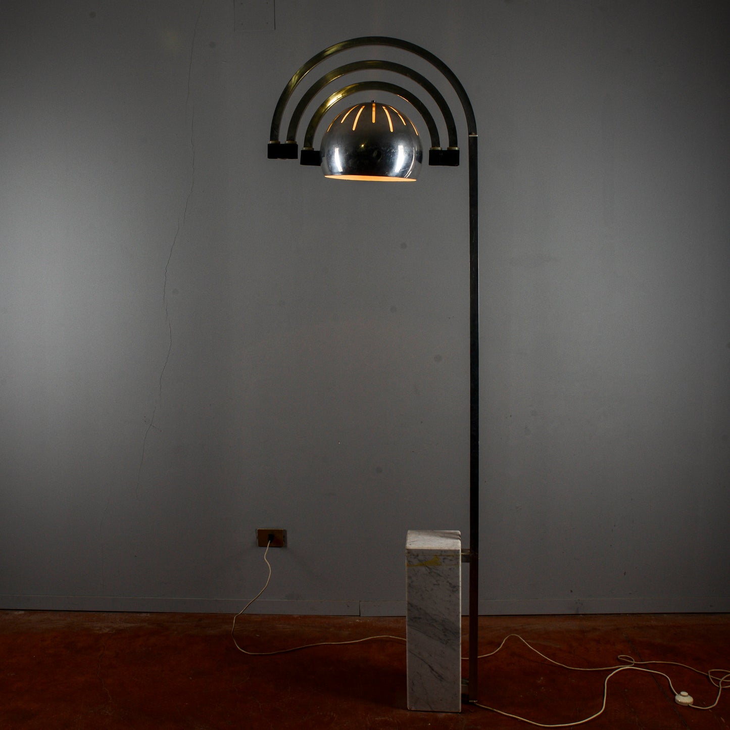 Lampada Ad Arco Stile Reggiani Space Age