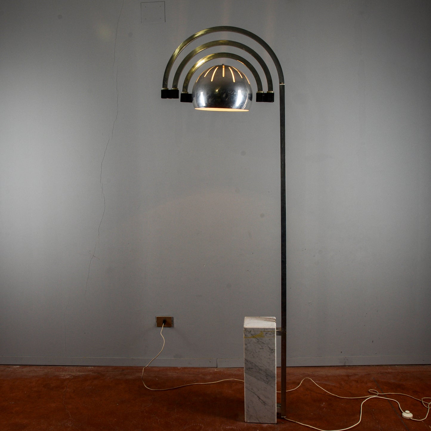 Lampada Ad Arco Stile Reggiani Space Age