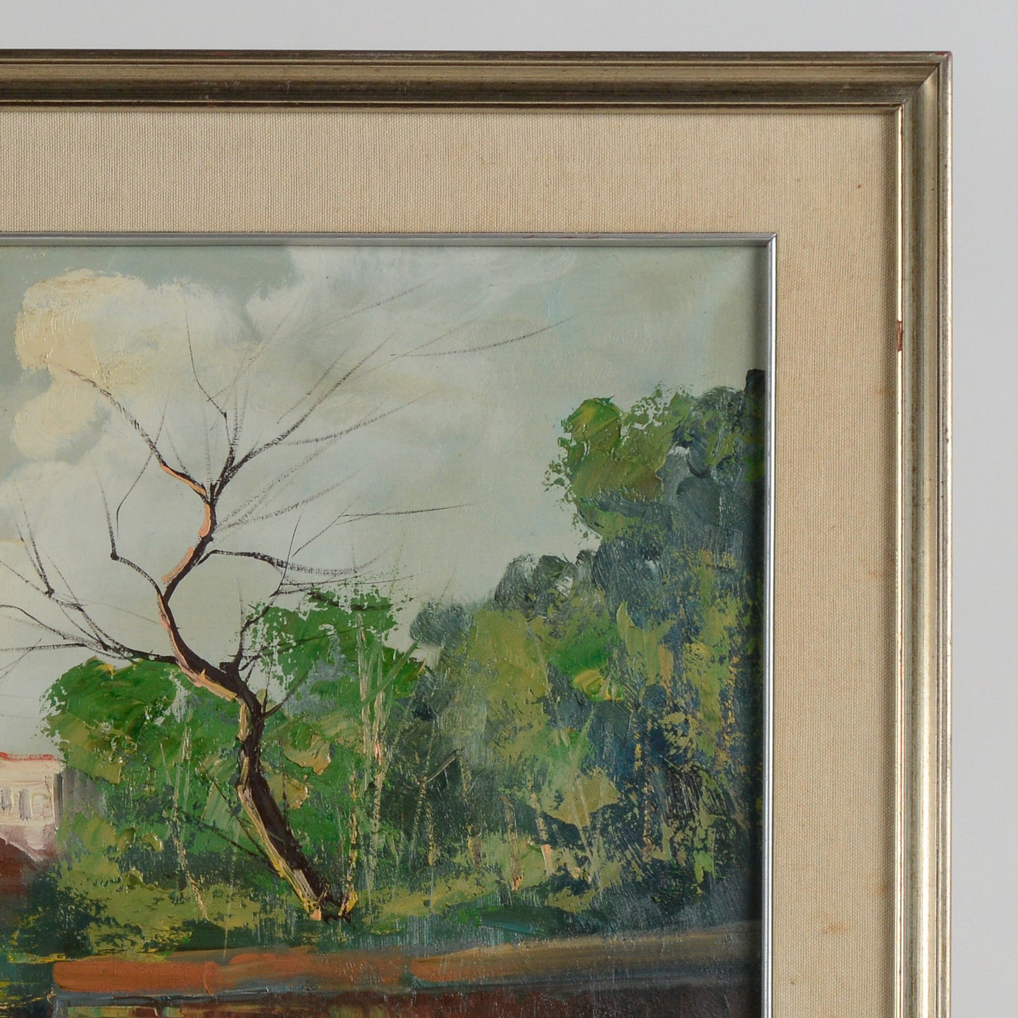 Quadro dipinto con scena di vita firmato Giordano