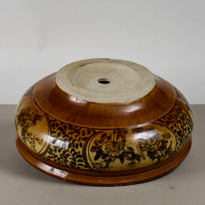 Piatto Ciotola Centrotavola Portafiori In Ceramica