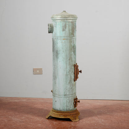 Stufa Caldaia Vintage In Metallo