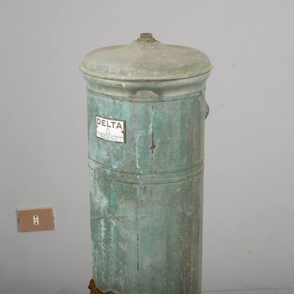 Stufa Caldaia Vintage In Metallo