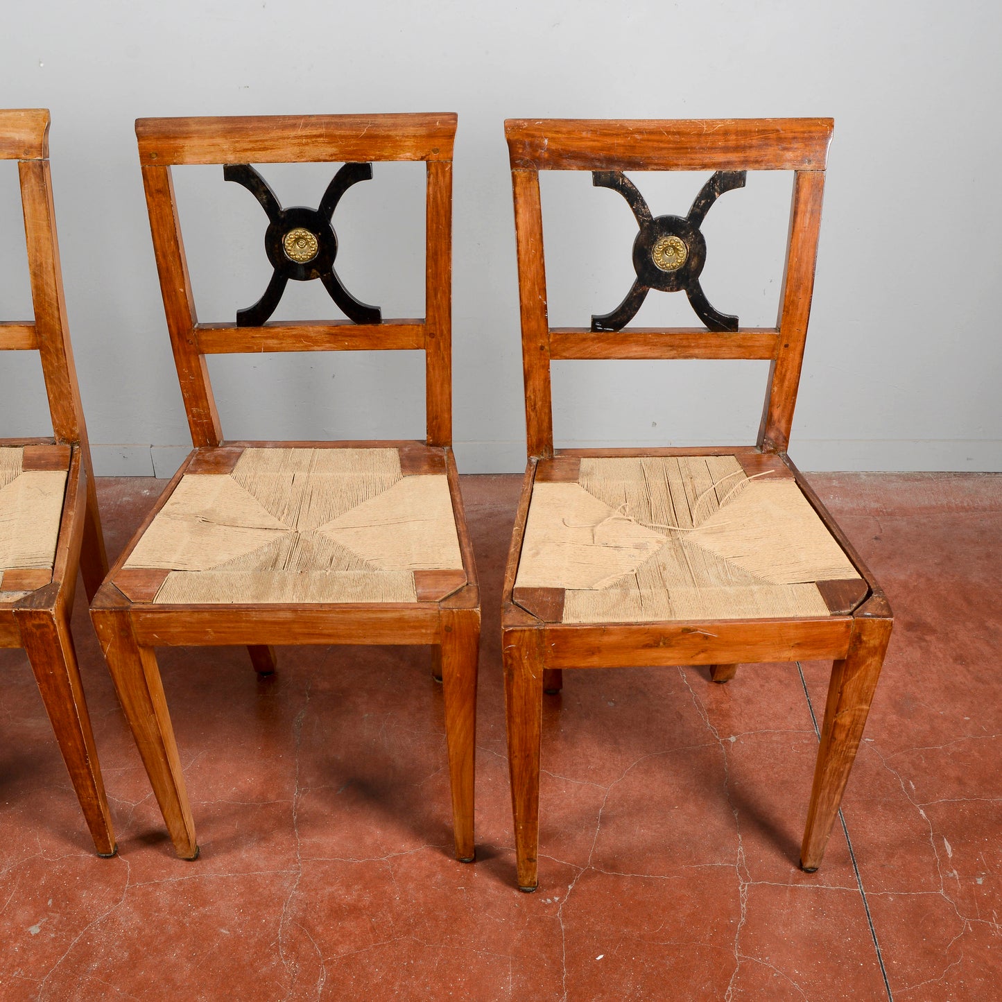 Set 4 Sedie Da Restaurare Completamente