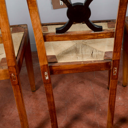 Set 4 Sedie Da Restaurare Completamente