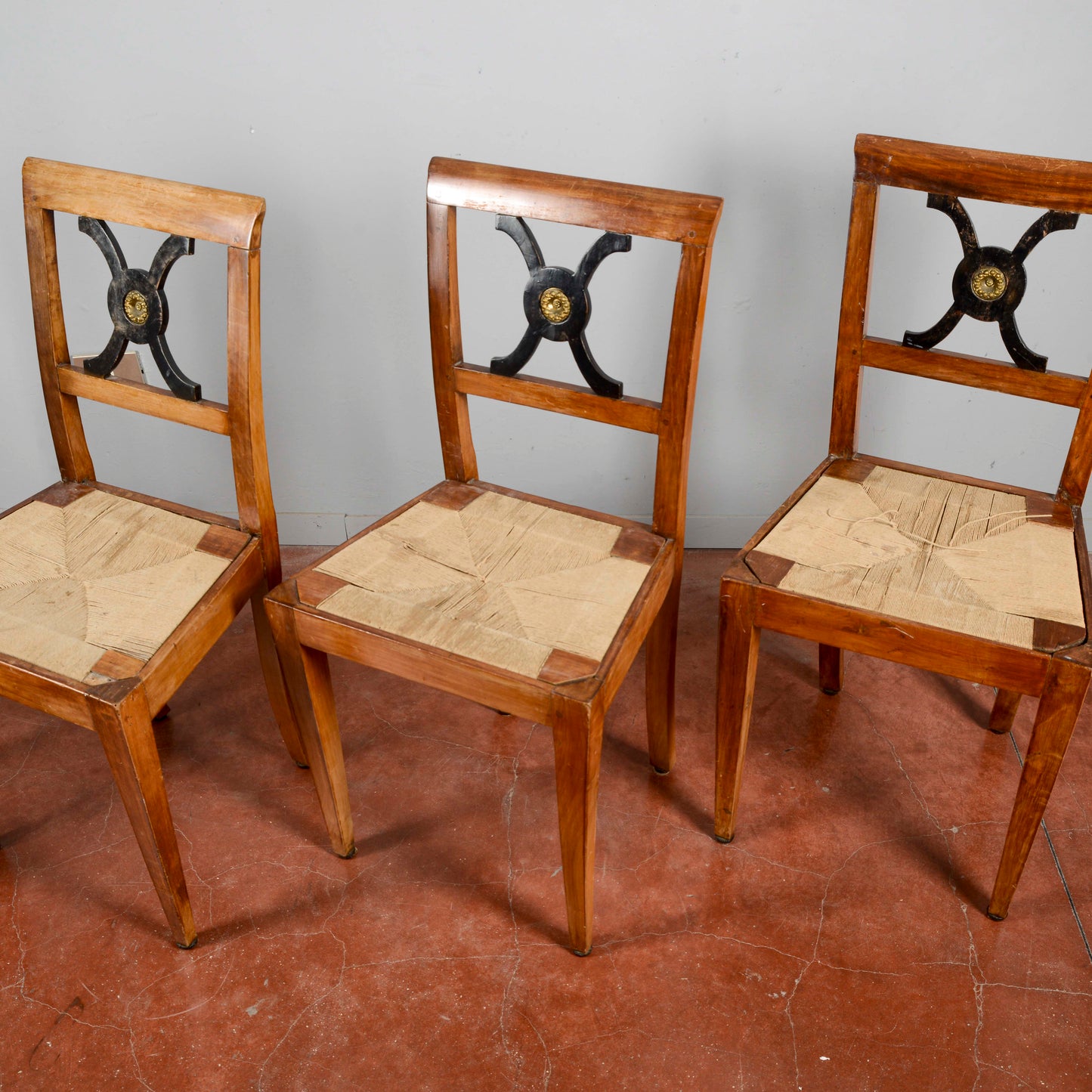 Set 4 Sedie Da Restaurare Completamente