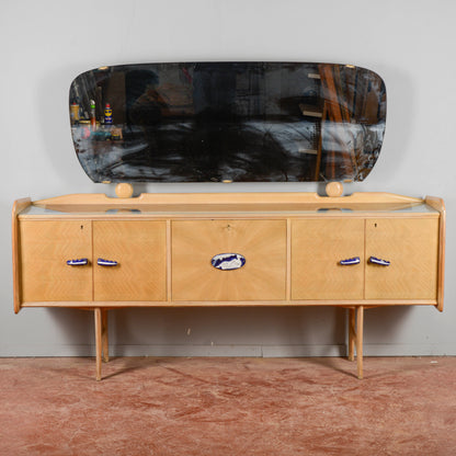 Credenza Ico Parisi 1960s Con Maniglie Ginori