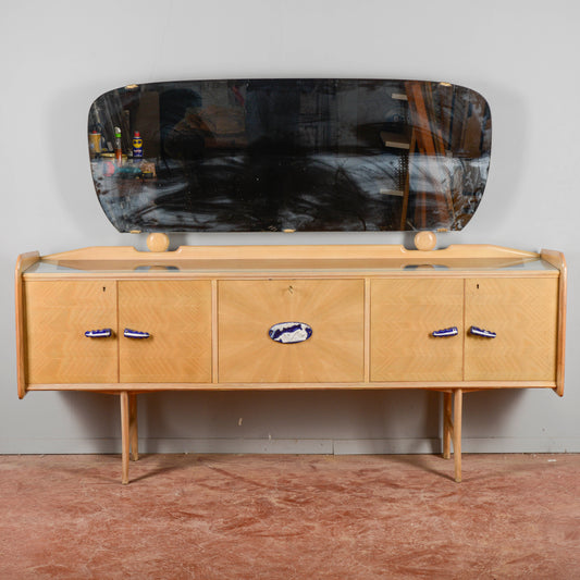 Credenza Ico Parisi 1960s Con Maniglie Ginori