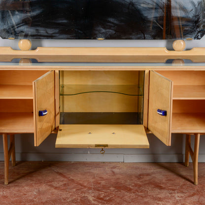 Credenza Ico Parisi 1960s Con Maniglie Ginori