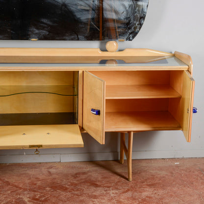 Credenza Ico Parisi 1960s Con Maniglie Ginori