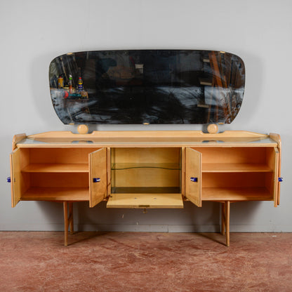 Credenza Ico Parisi 1960s Con Maniglie Ginori