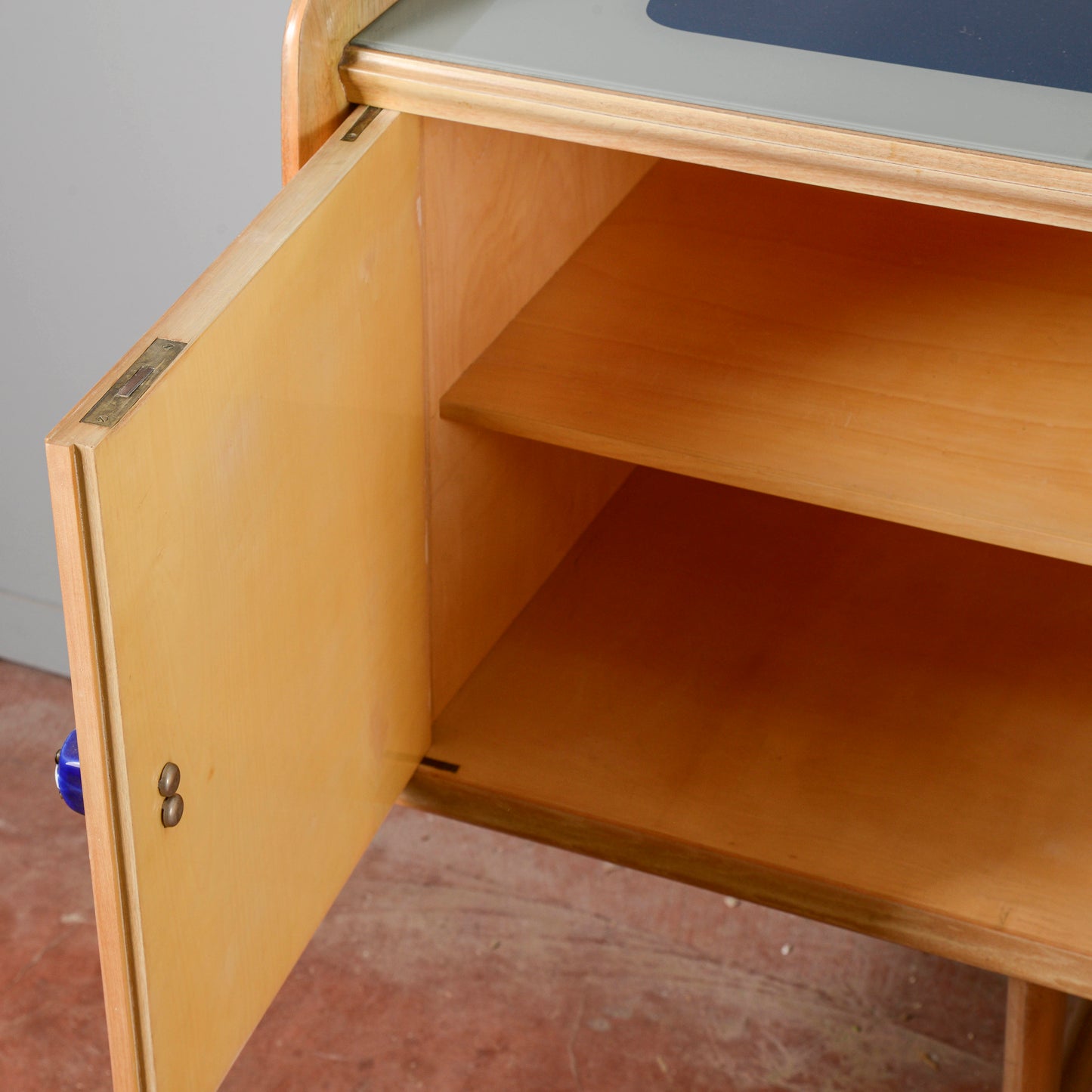 Credenza Ico Parisi 1960s Con Maniglie Ginori