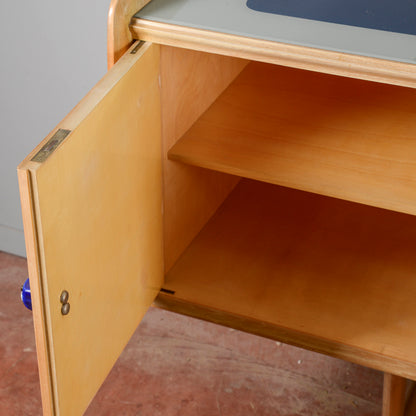 Credenza Ico Parisi 1960s Con Maniglie Ginori