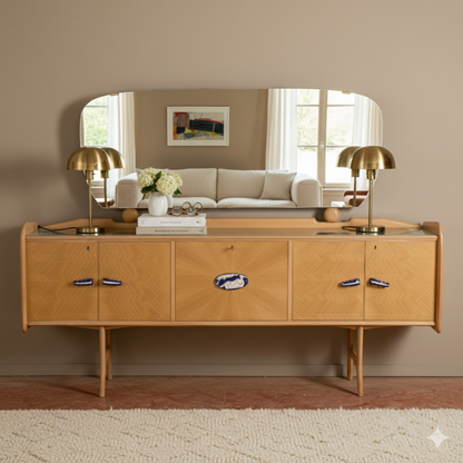 Credenza Ico Parisi 1960s Con Maniglie Ginori