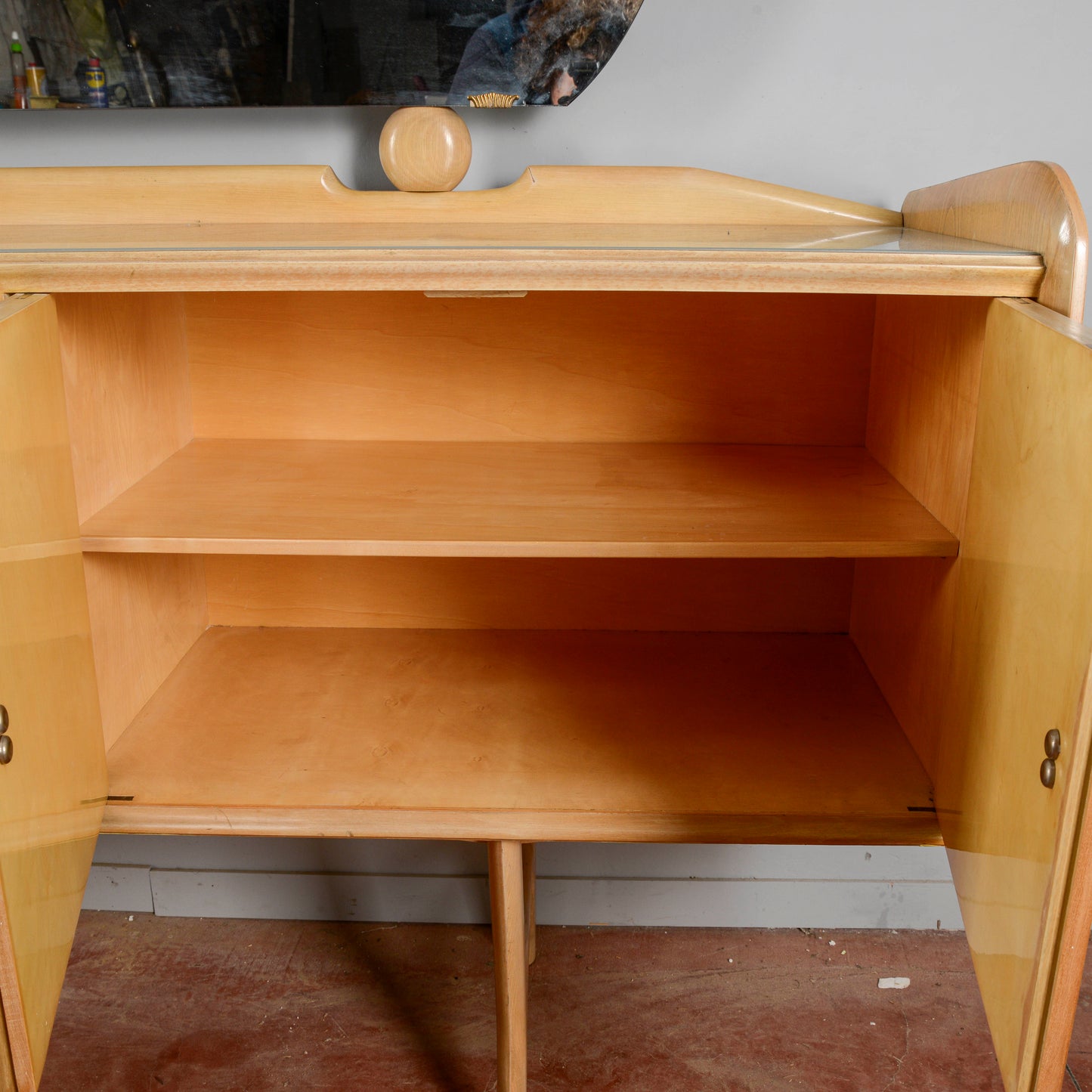 Credenza Ico Parisi 1960s Con Maniglie Ginori