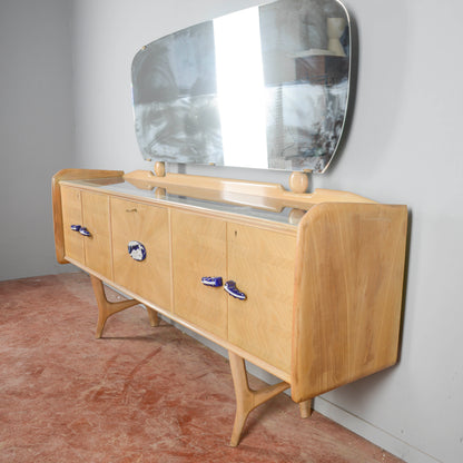 Credenza Ico Parisi 1960s Con Maniglie Ginori
