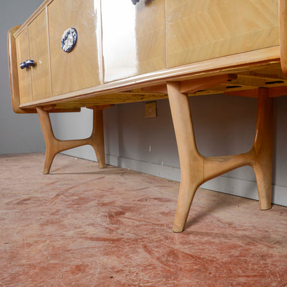 Credenza Ico Parisi 1960s Con Maniglie Ginori