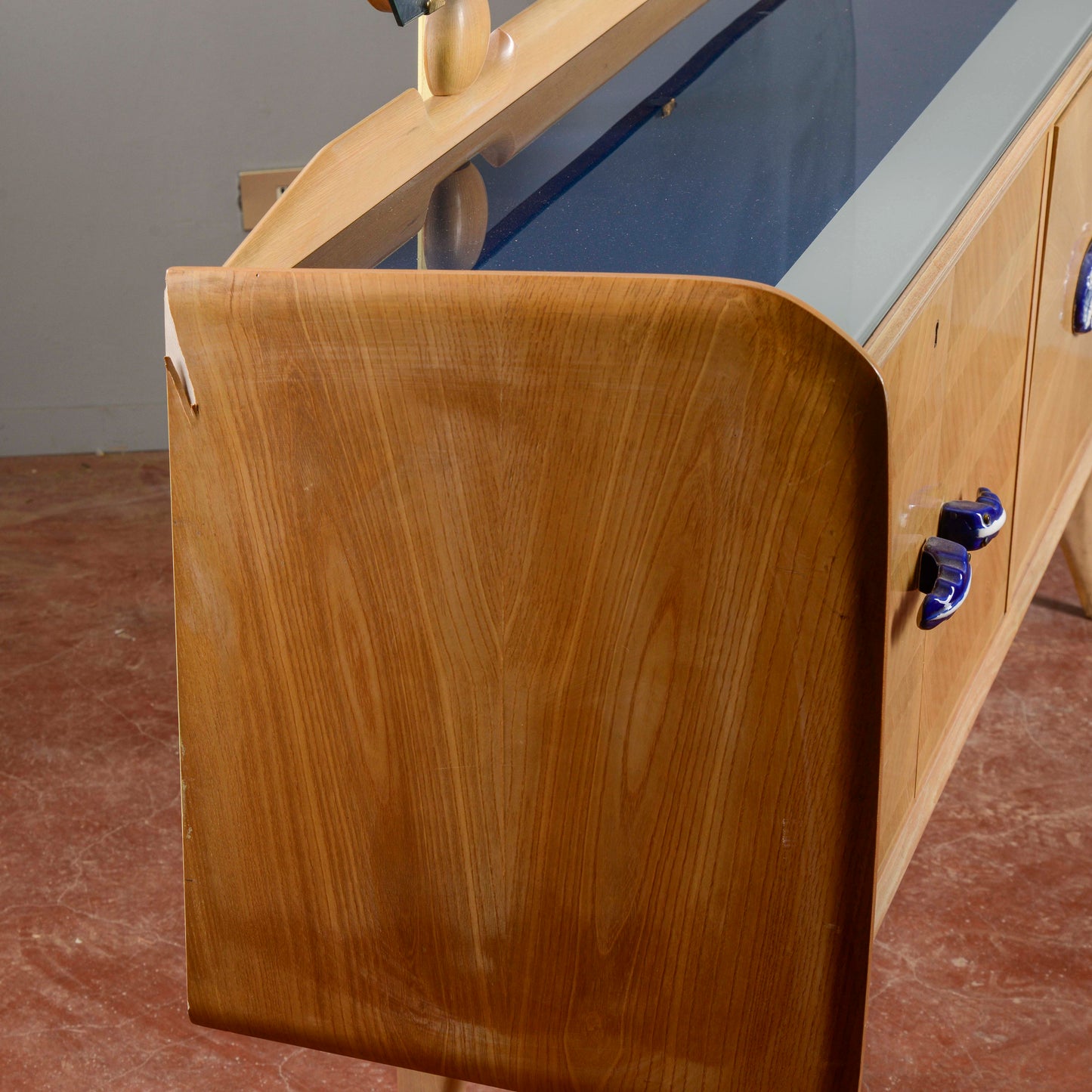 Credenza Ico Parisi 1960s Con Maniglie Ginori