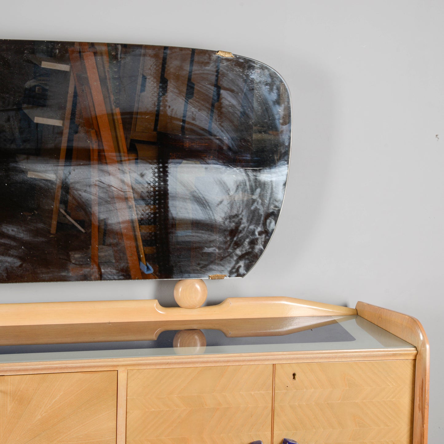 Credenza Ico Parisi 1960s Con Maniglie Ginori