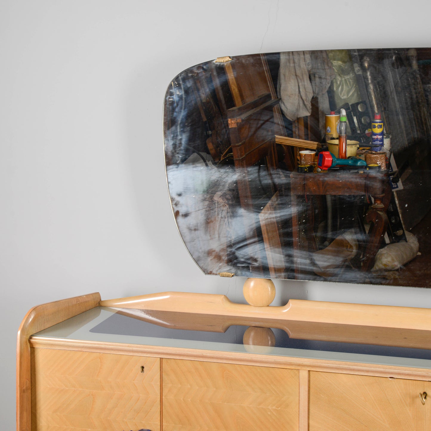 Credenza Ico Parisi 1960s Con Maniglie Ginori