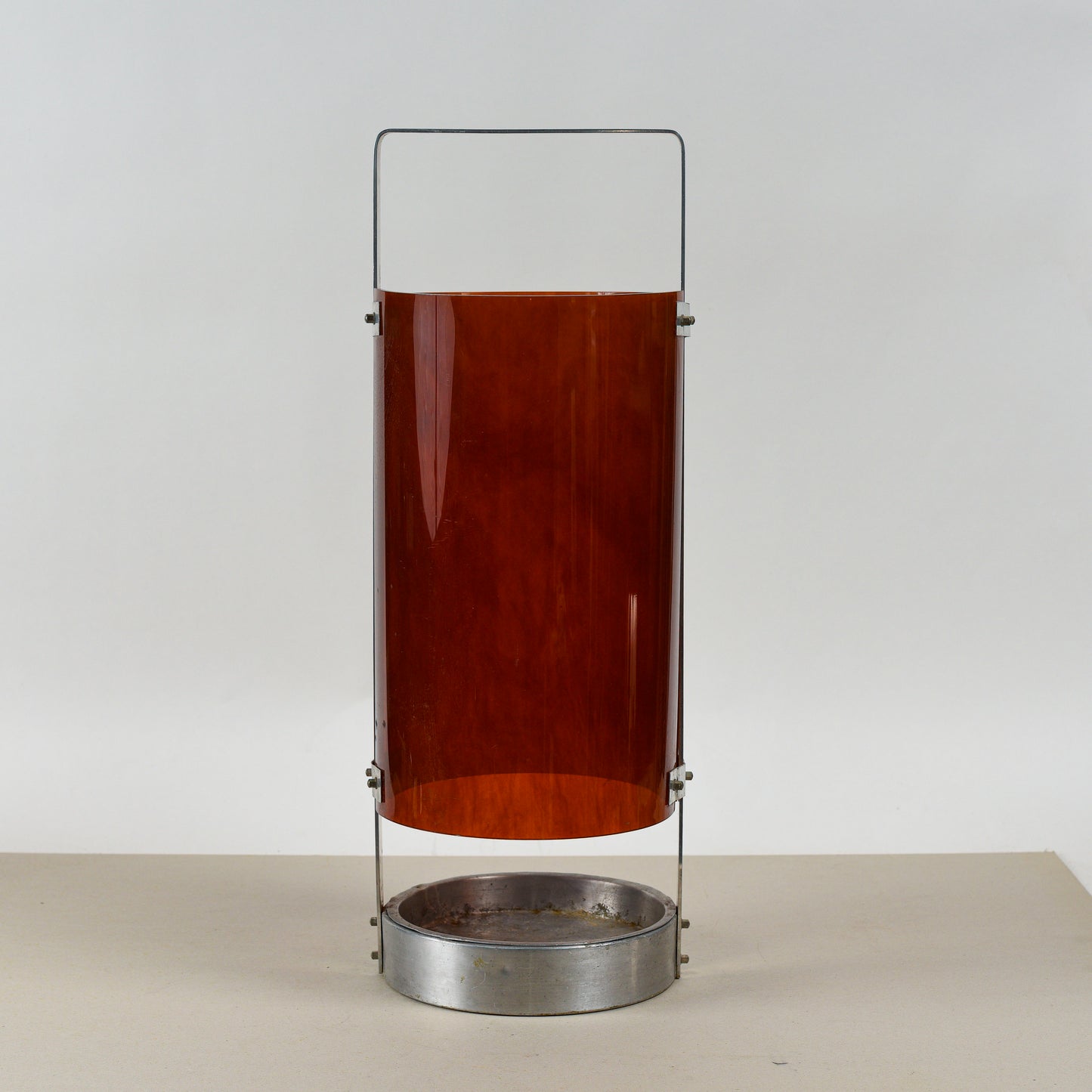 Porta Ombrelli In Metallo E Plexiglass Vintage Design Design Fontana