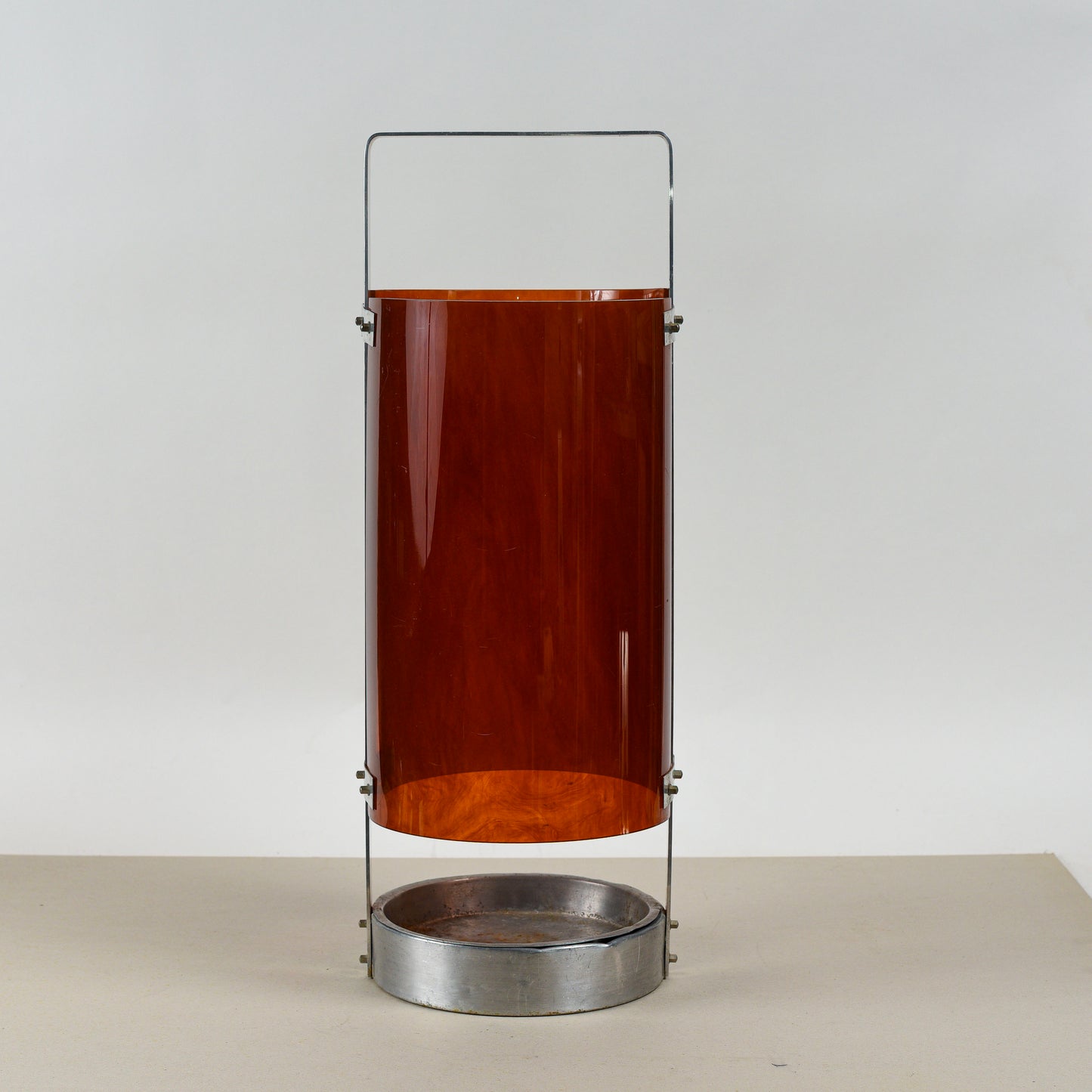 Porta Ombrelli In Metallo E Plexiglass Vintage Design Design Fontana