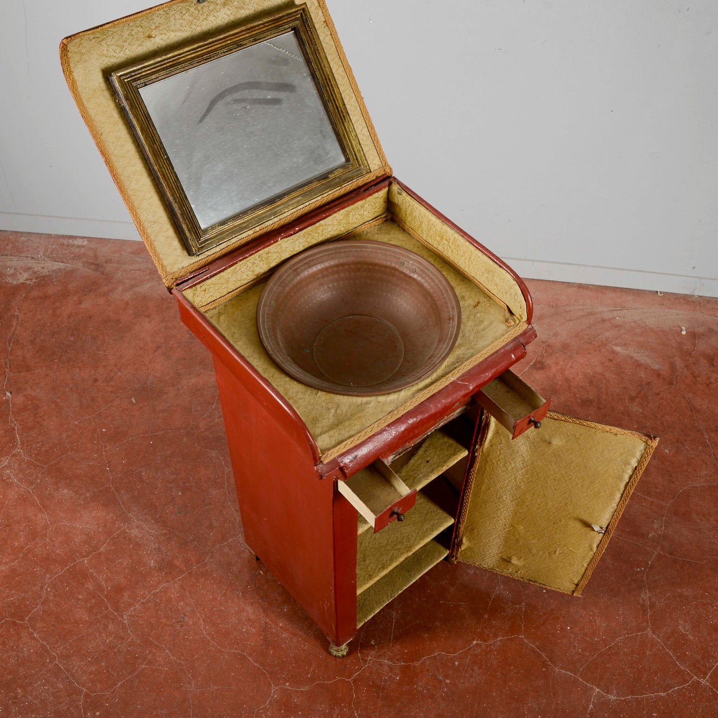 Toletta Lavabo Metallo Inizio XX Secolo