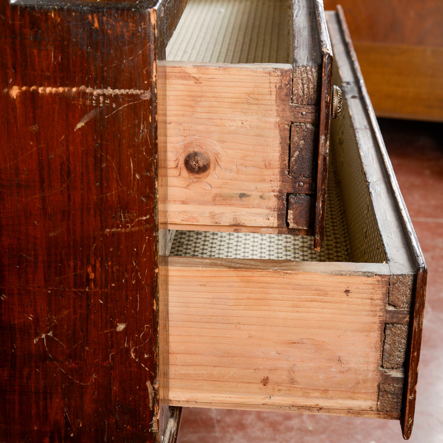 Ribalta Antica In Legno Di Abete Italia Secolo XVIII