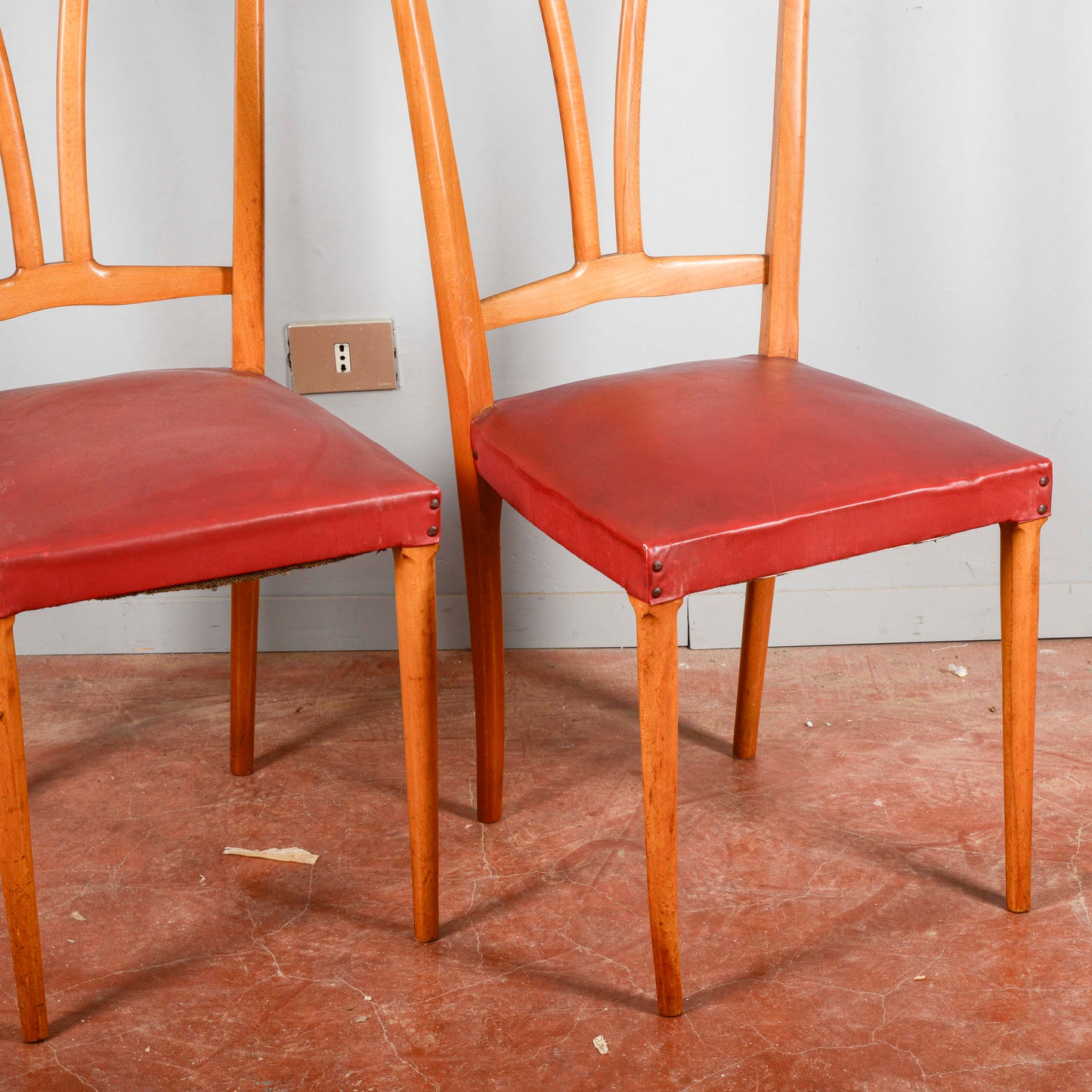 Coppia Sedie Vilpelle Rossa