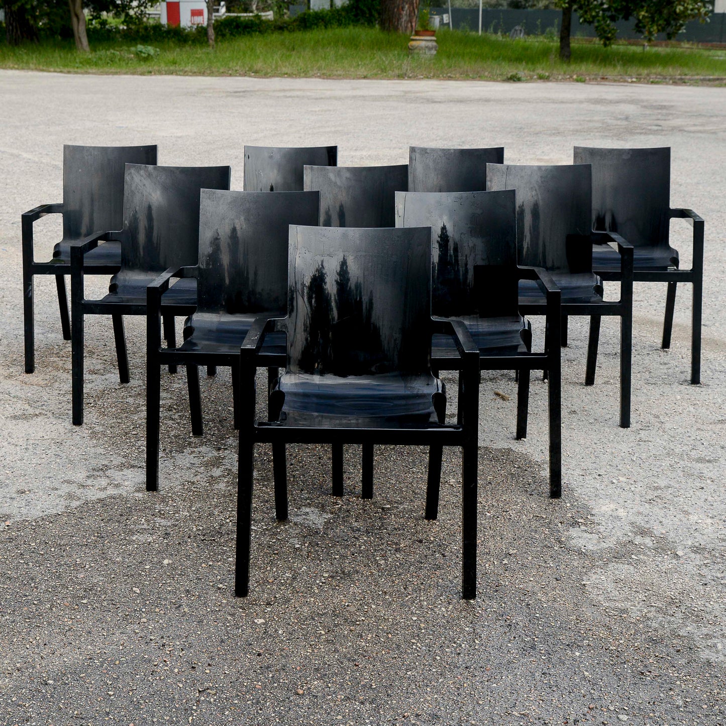 Set 10 Sedie Driade Deville Sedia Poltroncina By Christophe Pille