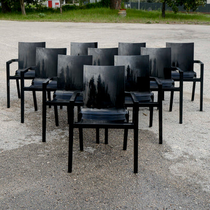 Set 10 Sedie Driade Deville Sedia Poltroncina By Christophe Pille