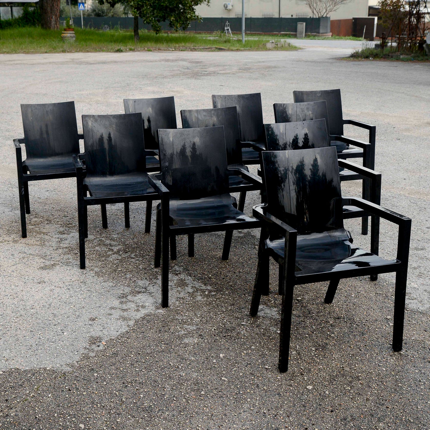 Set 10 Sedie Driade Deville Sedia Poltroncina By Christophe Pille