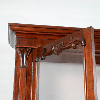 Credenza Impellicciata In Mogano Due Corpi