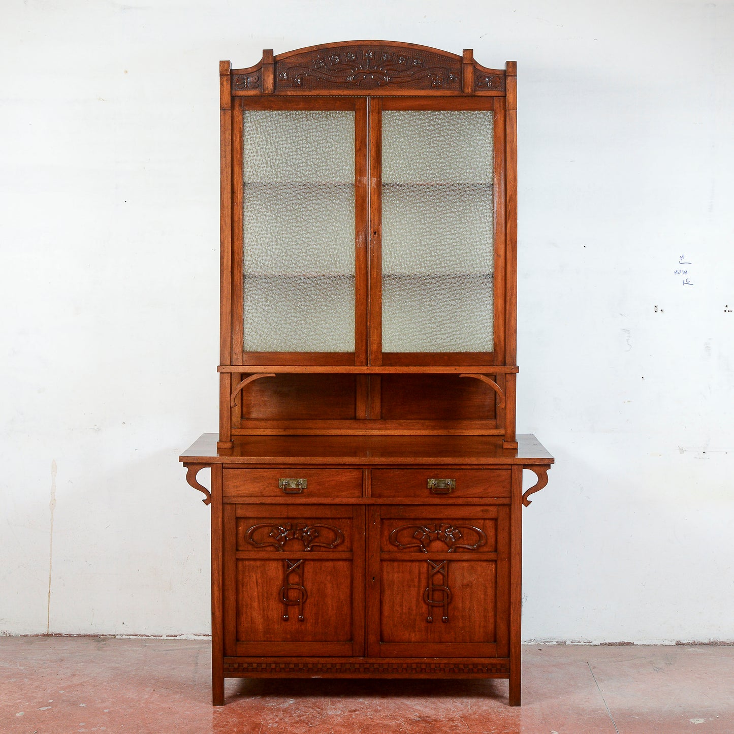 Credenza Due Corpi Vetrina Piattaia