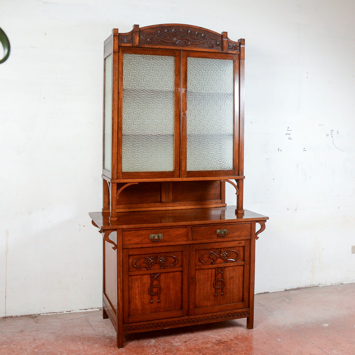 Credenza Due Corpi Vetrina Piattaia