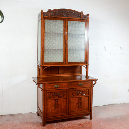 Credenza Due Corpi Vetrina Piattaia