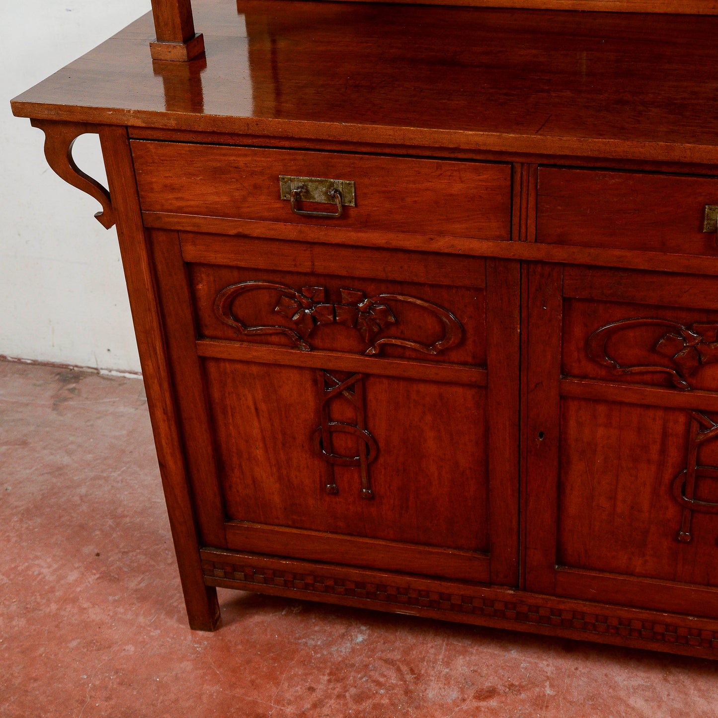 Credenza Due Corpi Vetrina Piattaia