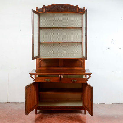Credenza Due Corpi Vetrina Piattaia