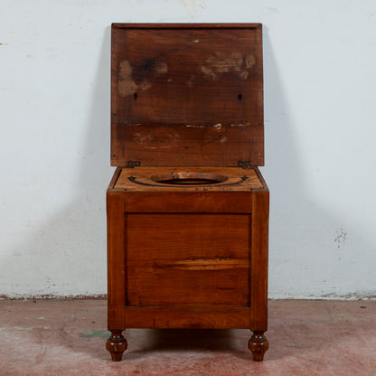Sgabello tavolino comoda contenitore bagno antico